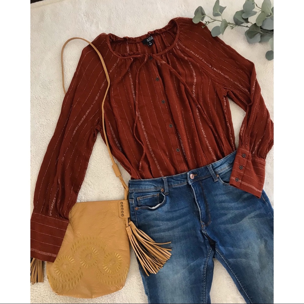 A.N.A Button Down Long Sleeve